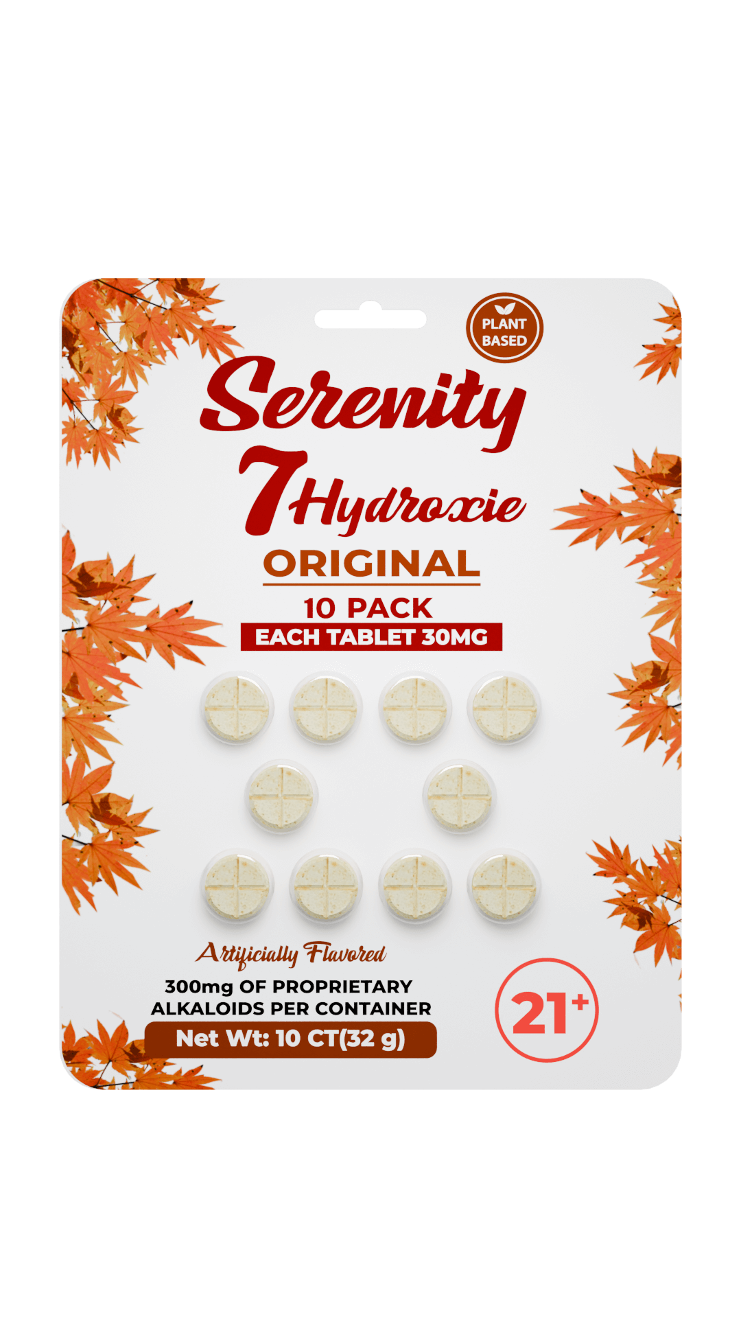 Serenity 7 Hydroxy - Original 30mg Pack of 10 Tabs 5 Count Box