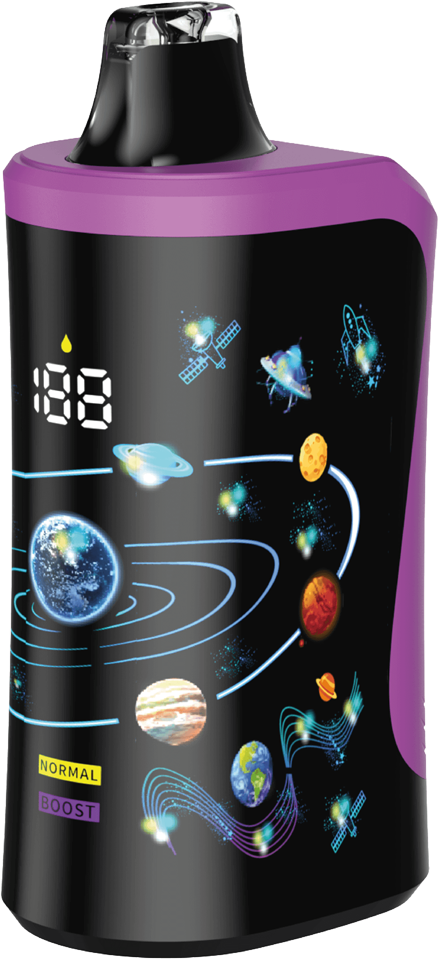 Aerostar Pro Blackberry B Pop Disposable Vape with Digital Display