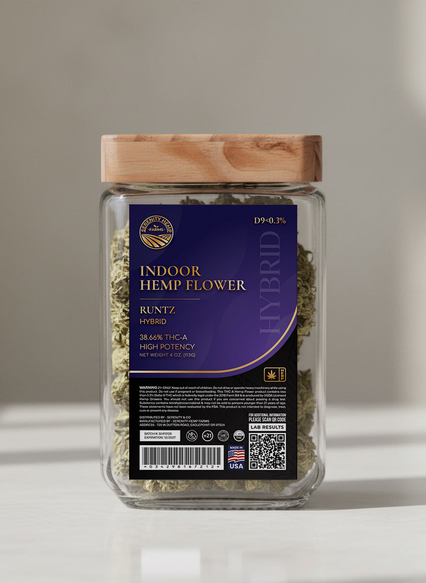Serenity Hemp - Indoor Hemp Flower THCA Bahama Mama Sativa