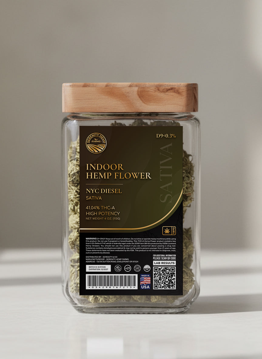 Serenity Hemp - Indoor Hemp Flower THCA Bahama Mama Sativa