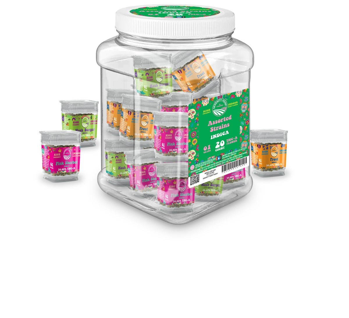 Serenity 1gm Varierty Jar - INDICA