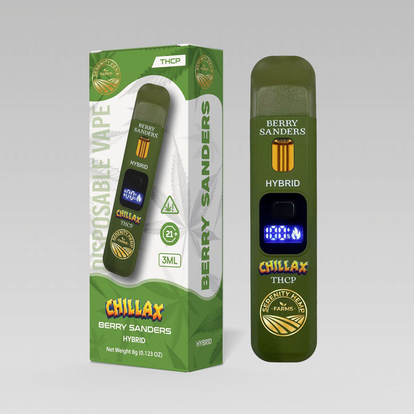 Serenity Hemp - Chillax Berry Sanders Hybrid THCA 3ml Disposable Vape Serenity Hemp Farms Serenity Hemp - Chillax Berry Sanders Hybrid THCA 3ml Disposable Vape Serenity Hemp Farms